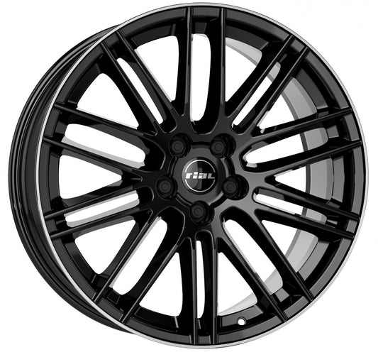 Rial KiboX diamant-schwarz hornpoliert 9x20 ET33 - LK5/112 ML66.5