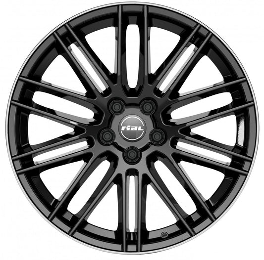 Rial KiboX diamant-schwarz hornpoliert 9x20 ET33 - LK5/112 ML66.5
