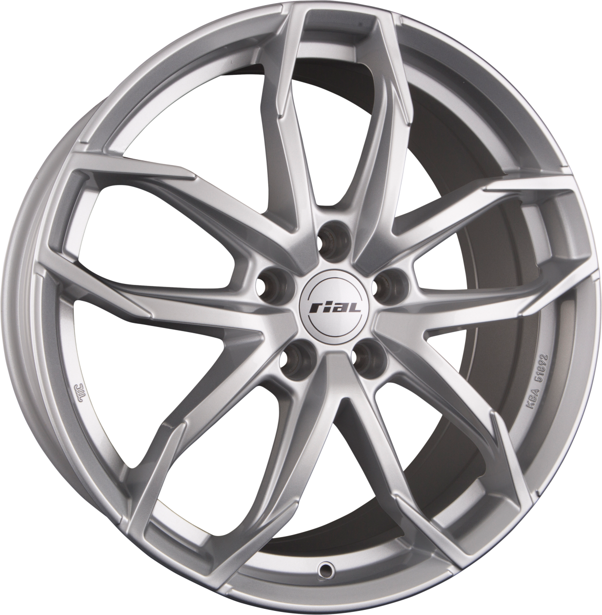 Rial Lucca polar-silber Alufelge 7.5x17 Zoll ET50 LK 5x114.3 ML67.1 – Bild 7