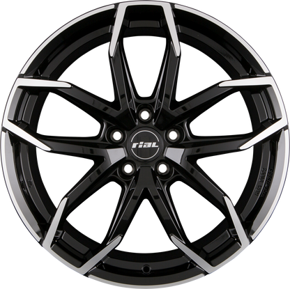 Rial Lucca diamant-schwarz frontpoliert Alufelge 7.5x17 Zoll ET29 LK 5x110 ML65.1 – Bild 7