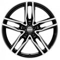 Alutec Ikenu diamant-schwarz frontpoliert Alufelge 8x18 Zoll ET38 LK 5x112 ML66.5
