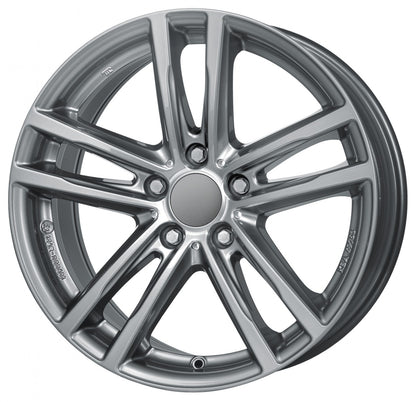 Rial X10 metal-grey 7x18 ET45 - LK5/112 ML57.1