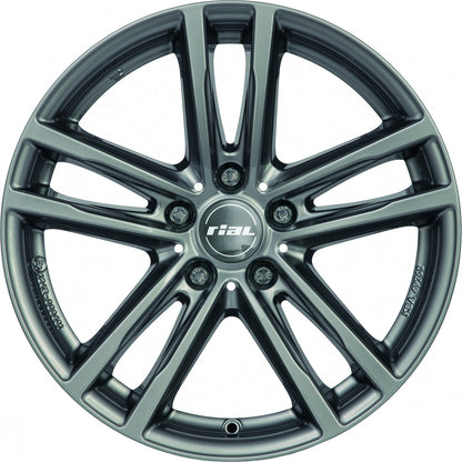 Rial X10 metal-grey 8x19 ET30 - LK5/112 ML66.5