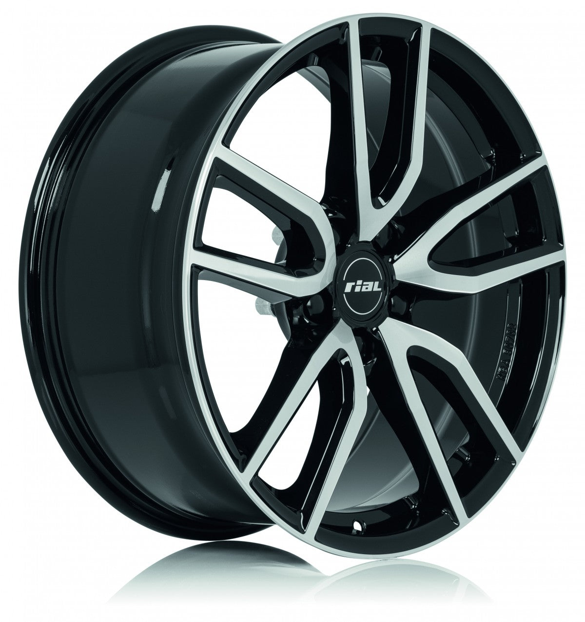 Rial Torino diamant-schwarz frontpoliert 6.5x16 ET47 - LK5/100 ML57.1