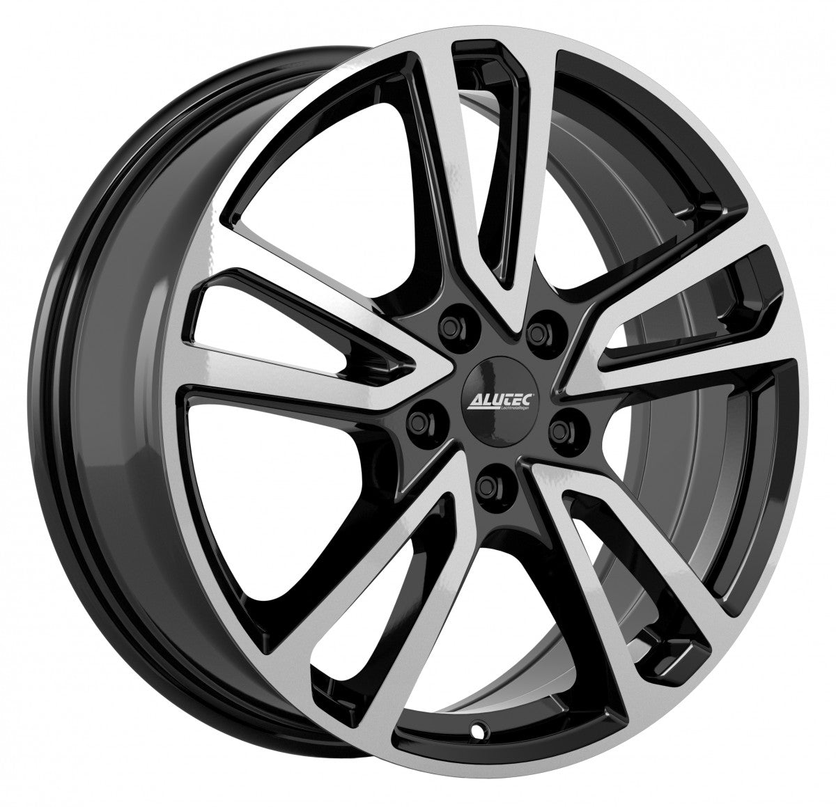 Alutec Tormenta diamant-schwarz frontpoliert 7x17 ET46 - LK5/100 ML57.1