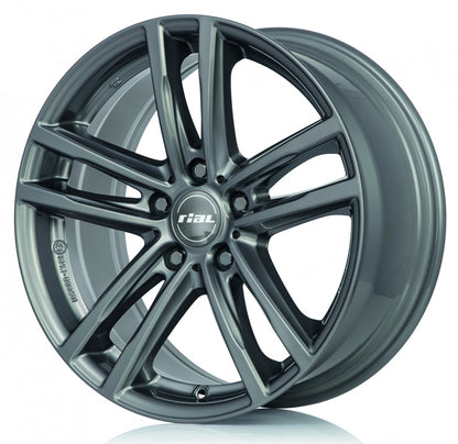 Rial X10 metal-grey 7.5x18 ET25 - LK5/112 ML66.5