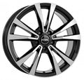 Rial M12 diamant-schwarz frontpoliert Alufelge 7.5x18 Zoll ET49 LK 5x112 ML66.5