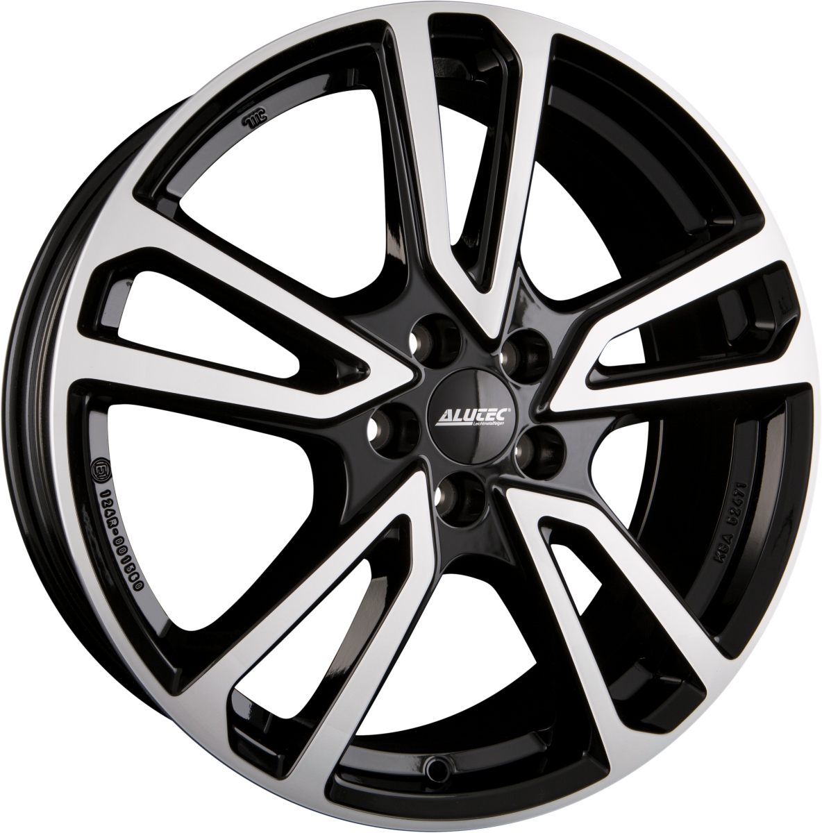 Alutec Tormenta diamond-black frontpolished Alufelge 8x18 Zoll ET42 LK 5x108 ML63.4 – Bild 7