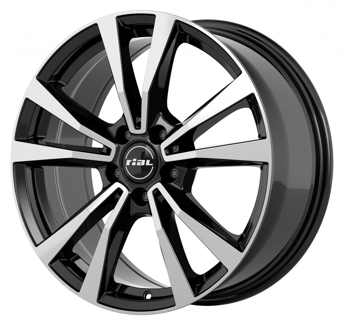 Rial M12 diamant-schwarz frontpoliert 8x19 ET20 - LK5/112 ML66.5
