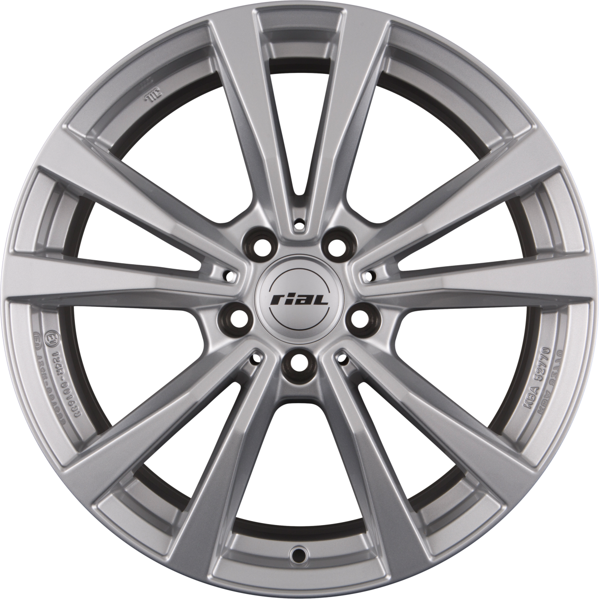 Rial M12X polar-silber Alufelge 8x19 Zoll ET61 LK 5x112 ML66.5 – Bild 5