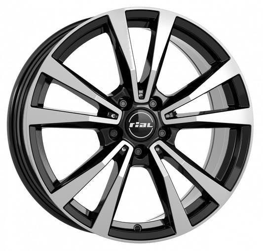 Rial M12 diamant-schwarz frontpoliert 9x19 ET49 - LK5/112 ML66.5