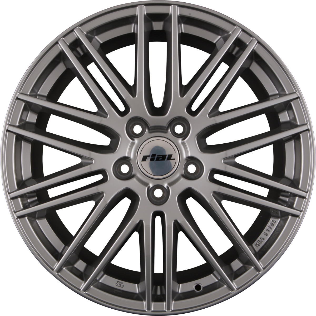Rial KiboX metal-grey Alufelge 9x20 Zoll ET43 LK 5x112 ML66.5 – Bild 5
