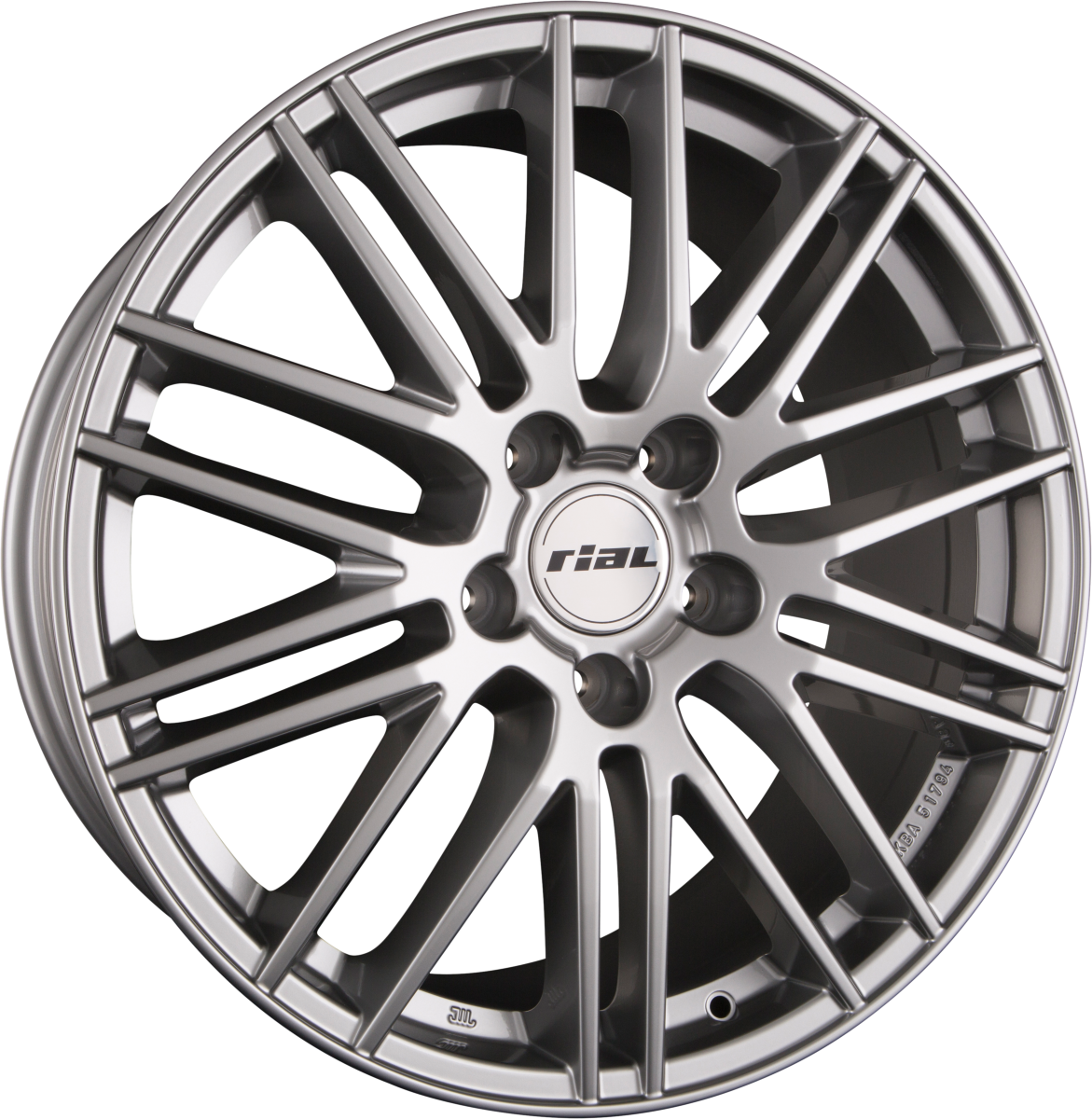 Rial KiboX metal-grey Alufelge 9x20 Zoll ET43 LK 5x112 ML66.5 – Bild 6