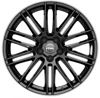 Rial KiboX diamant-schwarz hornpoliert 9x20 ET52 - LK5/112 ML66.5