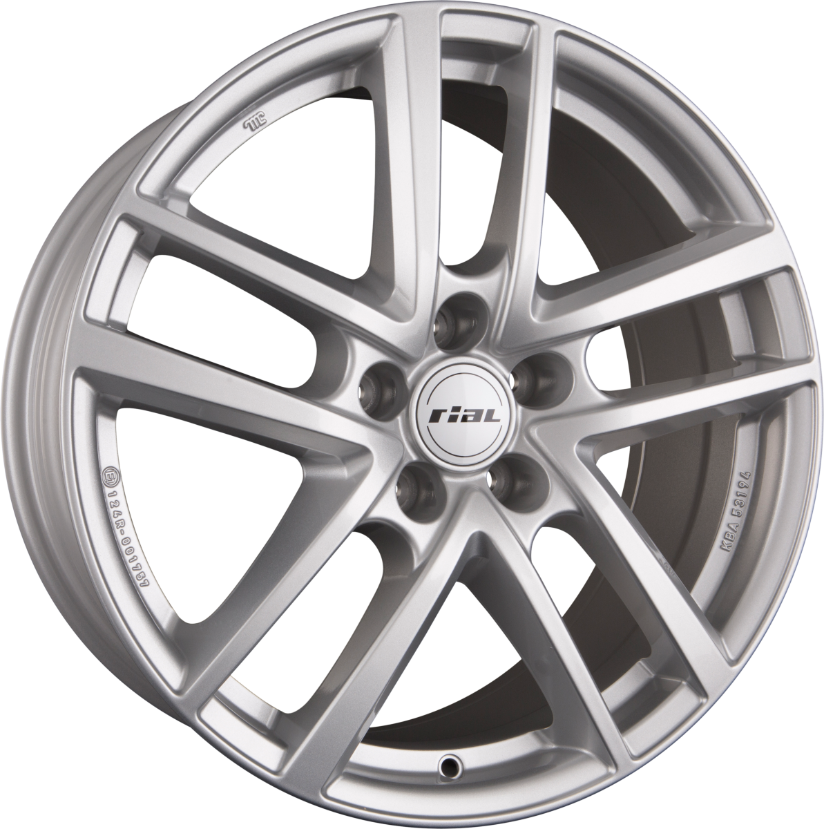 Rial Astorga polar-silver Alufelge 6.5x16 Zoll ET50 LK 5x108 ML63.4 – Bild 7