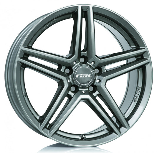 Rial M10 metal-grey 9x18 ET52.5 - LK5/112 ML66.5