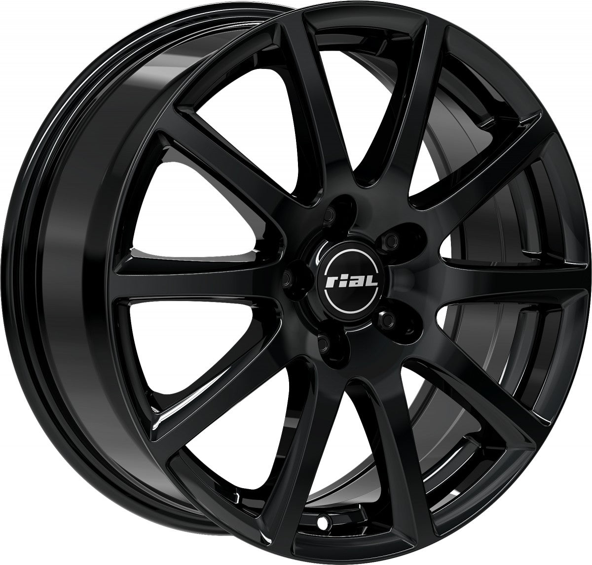 Rial Milano diamond-black 6.5x16 ET40 - LK4/100 ML63.3
