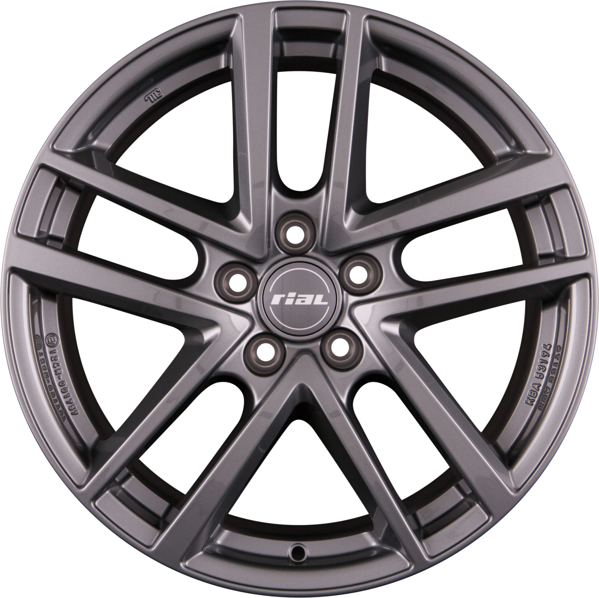 Rial Astorga graphite Alufelge 7x17 Zoll ET49 LK 5x112 ML57.1 – Bild 7