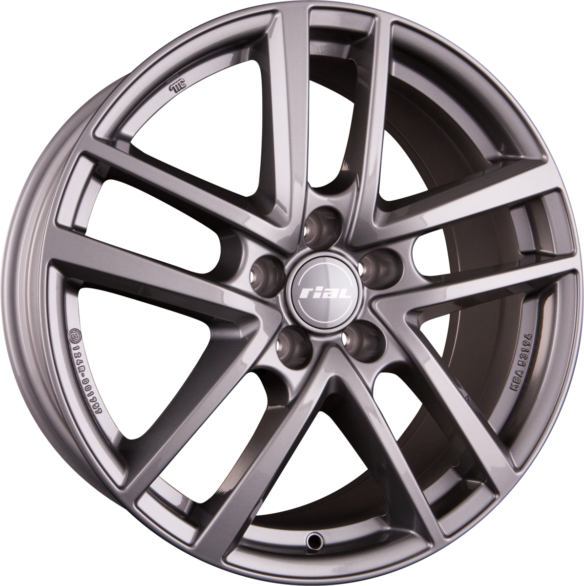 Rial Astorga graphite Alufelge 7x17 Zoll ET49 LK 5x112 ML57.1 – Bild 8