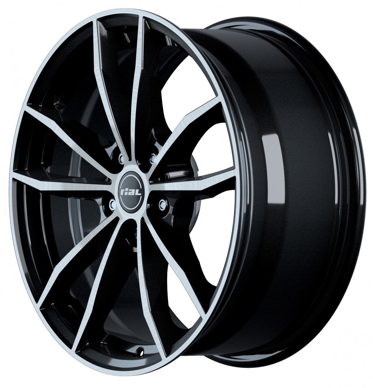 Rial X12 diamant-schwarz frontpoliert 7.5x18 ET51 - LK5/112 ML66.5