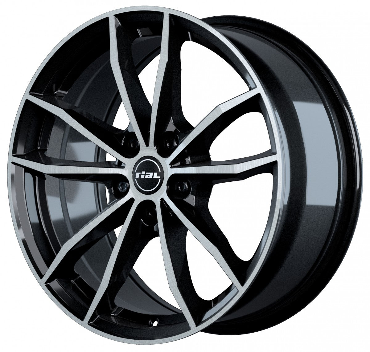 Rial X12 diamant-schwarz frontpoliert 7.5x18 ET51 - LK5/112 ML66.5