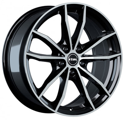 Rial X12 diamant-schwarz frontpoliert 7.5x18 ET51 - LK5/112 ML57.1