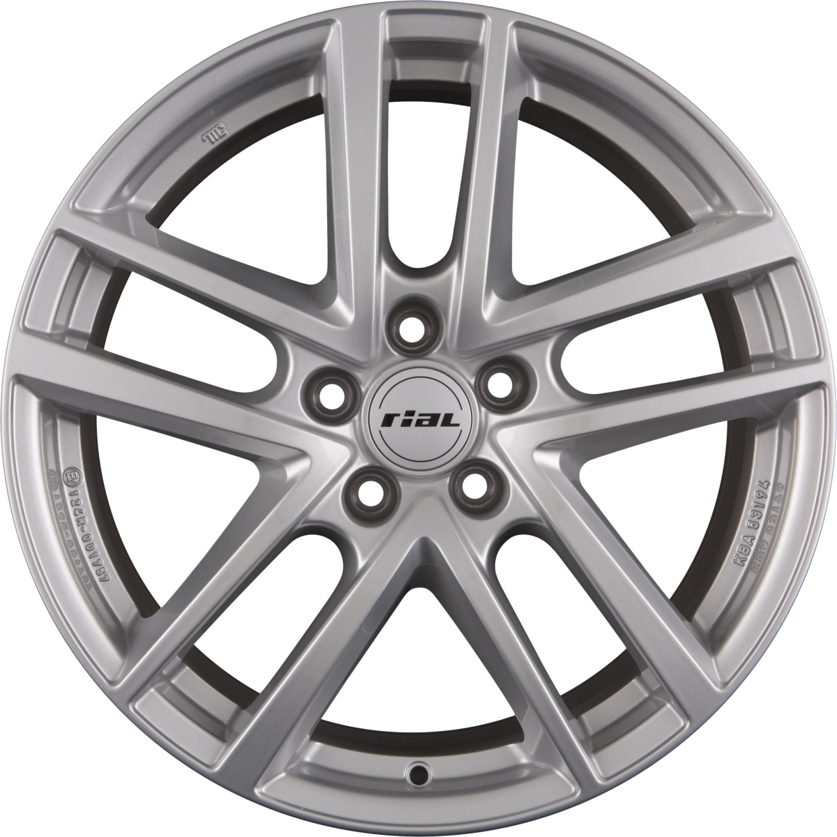 Rial Astorga polar-silver Alufelge 6x15 Zoll ET37 LK 5x100 ML57.1 – Bild 6