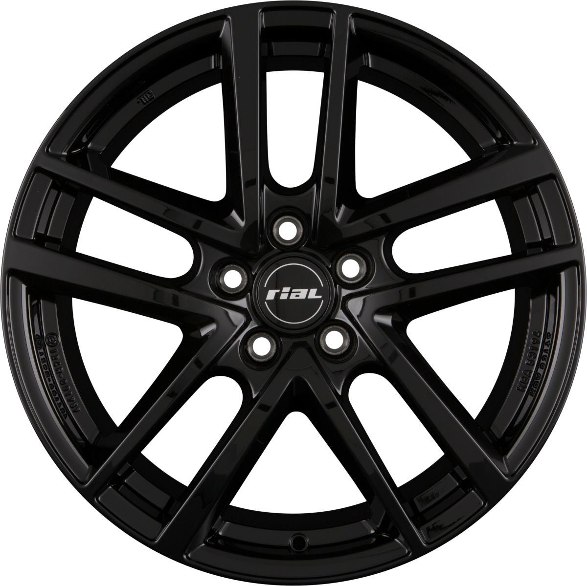 Rial Astorga diamond-black Alufelge 7.5x19 Zoll ET50.5 LK 5x108 ML63.4 – Bild 7