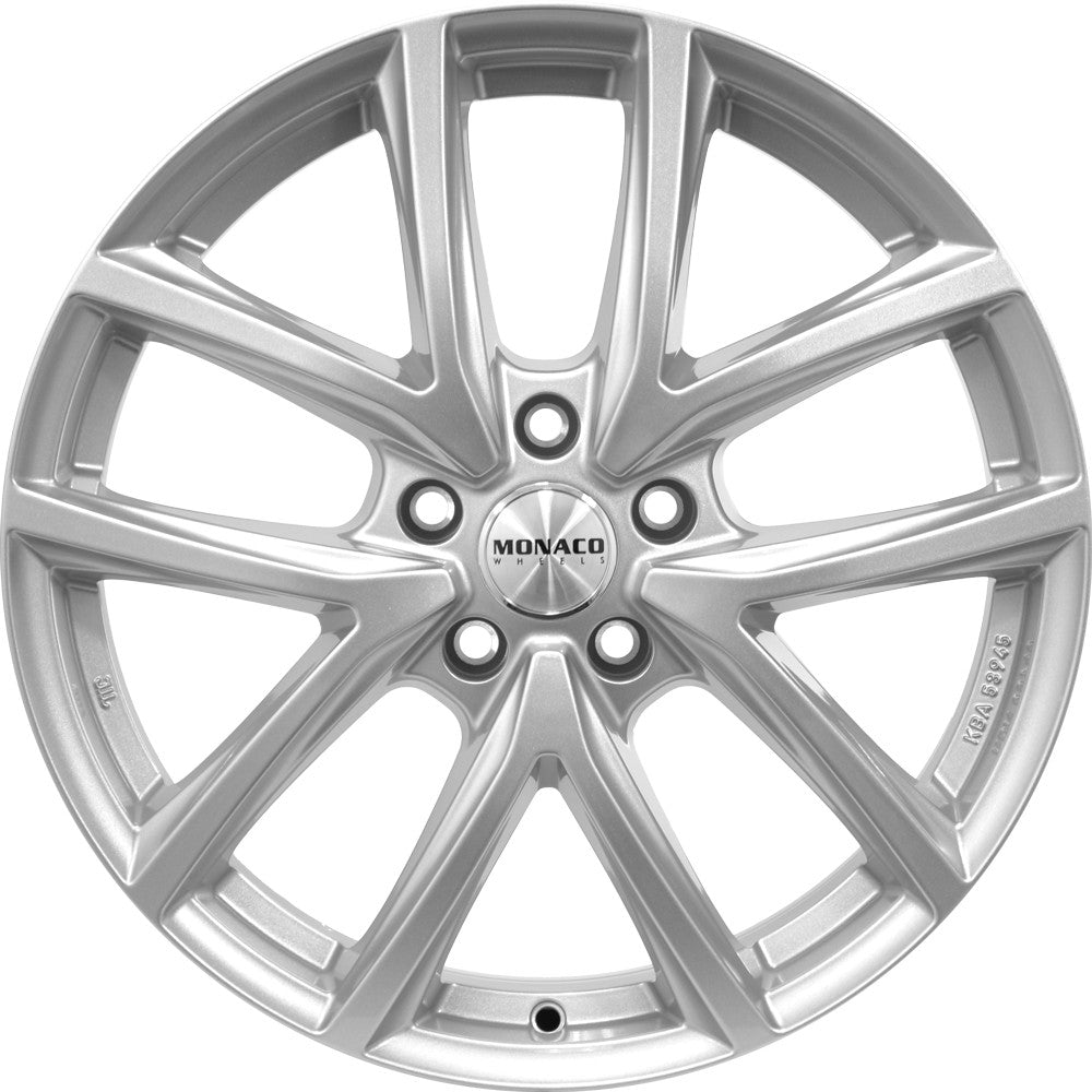 Monaco CL2 silber 6.5x16 ET40 - LK5/100 ML63.3