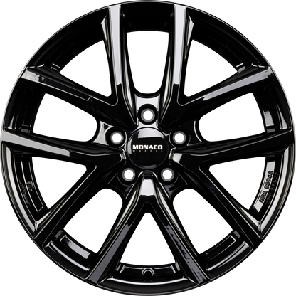 Monaco CL2 schwarz glanz Alufelge 7.5x18 Zoll ET45 LK 5x108 ML63.4 – Bild 5