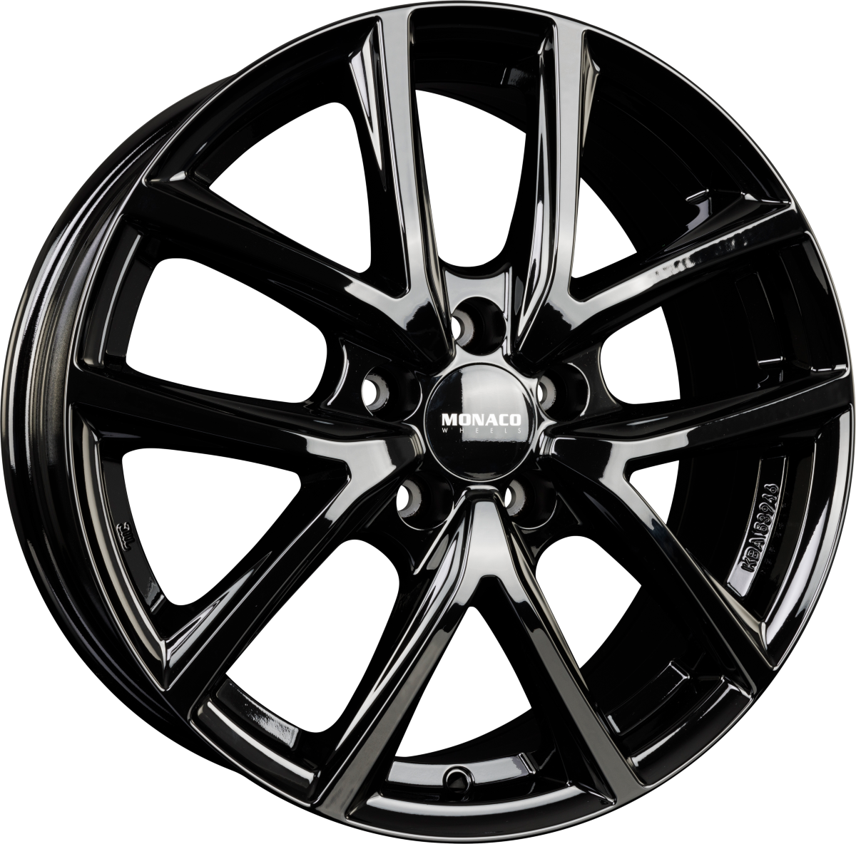 Monaco CL2 schwarz glanz Alufelge 7.5x18 Zoll ET45 LK 5x108 ML63.4 – Bild 6