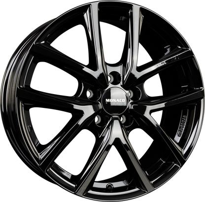 Monaco CL2 schwarz glanz Alufelge 7.5x18 Zoll ET45 LK 5x108 ML63.4 – Bild 6