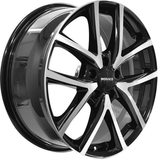 Monaco CL2 schwarz glanz poliert 7.5x18 ET45 - LK5/108 ML63.4