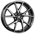 Alutec ADX.01 diamant-schwarz frontpoliert Alufelge 7x17 Zoll ET37 LK 4x100 ML63.3