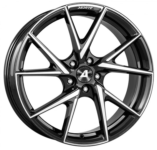 Alutec ADX.01 diamant-schwarz frontpoliert 7x17 ET45 - LK5/112 ML57.1