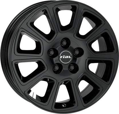 Rial Transporter 2 diamant-schwarz 6x16 ET68 - LK5/130 ML78.1