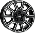 Rial Transporter 2 diamant-schwarz frontpoliert Alufelge 7.5x18 Zoll ET64 LK 5x118 ML71.1