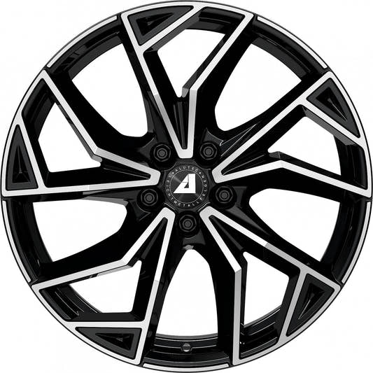 Alutec ADX.02 diamant-schwarz frontpoliert Alufelge 8x20 Zoll ET50 LK 5x112 ML70.1 – Bild 2