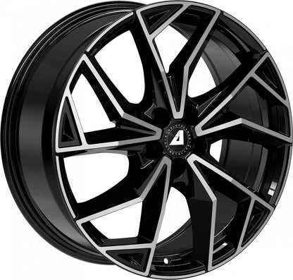 Alutec ADX.02 diamant-schwarz frontpoliert Alufelge 8x20 Zoll ET50 LK 5x112 ML70.1 – Bild 3