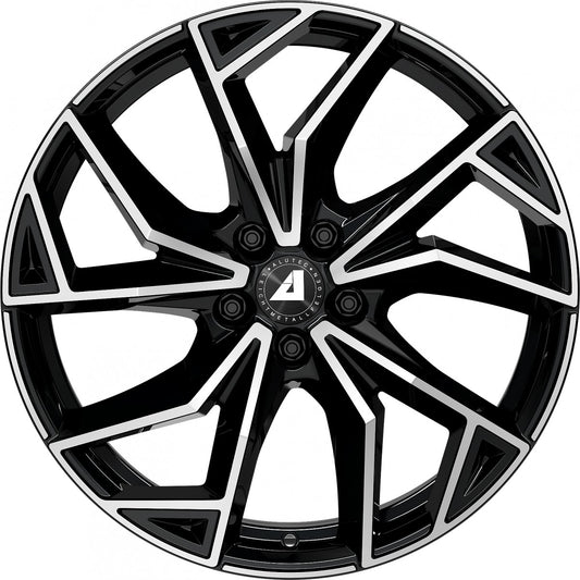 Alutec ADX.02 diamant-schwarz frontpoliert 7x17 ET48 - LK5/108 ML63.4