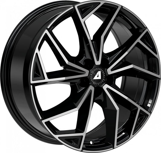 Alutec ADX.02 diamant-schwarz frontpoliert 7x17 ET40 - LK5/112 ML57.1
