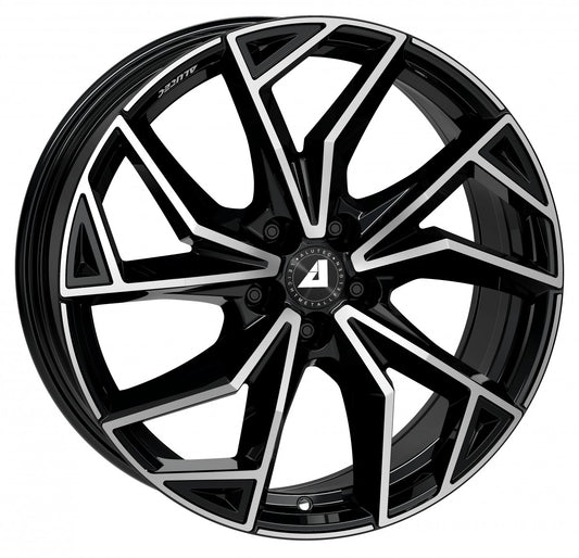 Alutec ADX.02 diamant-schwarz frontpoliert 7x17 ET50 - LK5/114.3 ML67.1