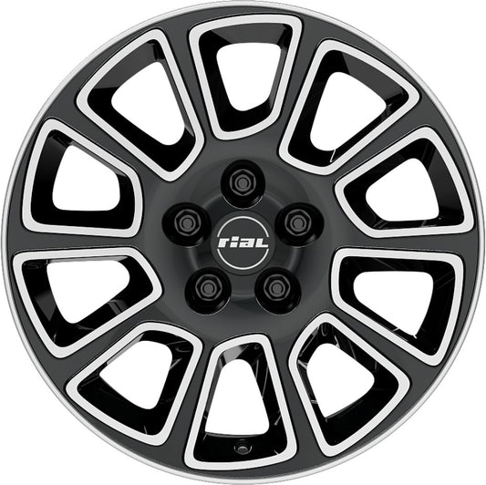 Rial Transporter 2 diamant-schwarz frontpoliert 6x15 ET30 - LK5/112 ML66.6