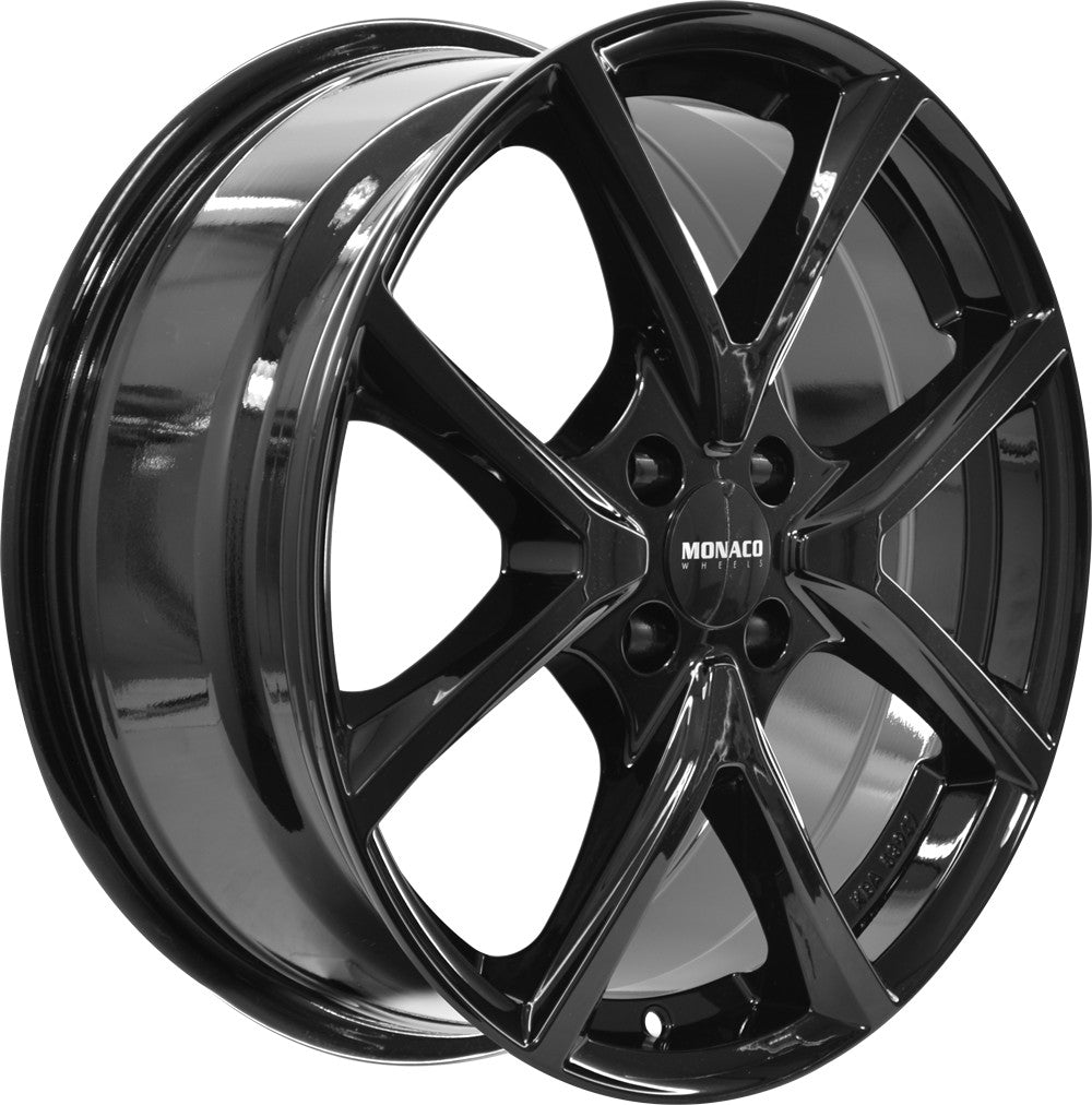 Monaco CL2 schwarz glanz 6.5x16 ET52 - LK5/120 ML65.1