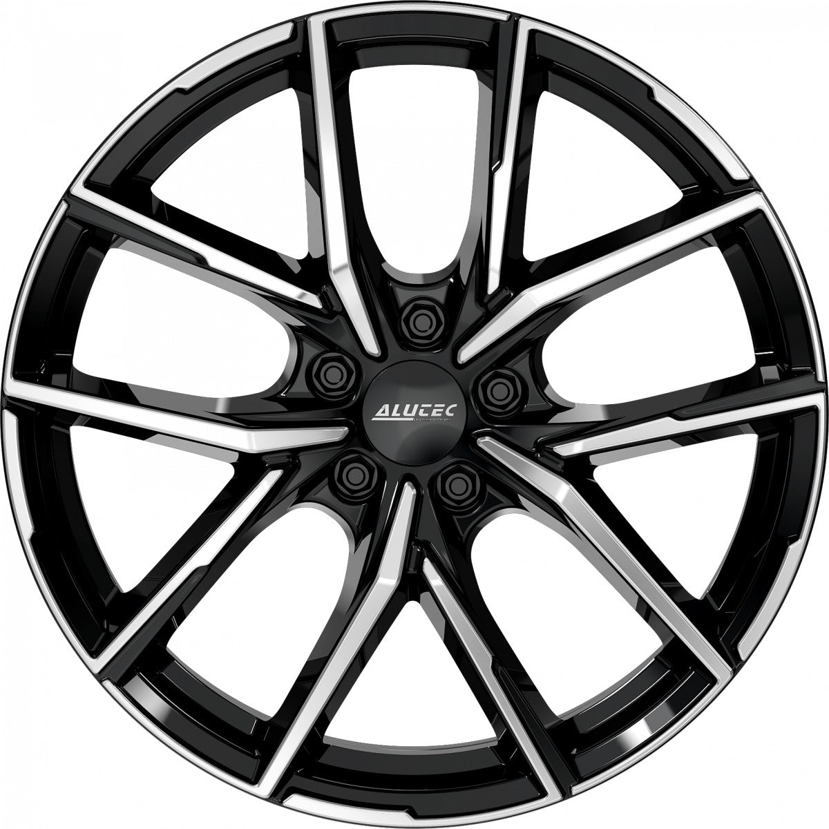 Alutec Aveleno diamant-schwarz frontpoliert 8x19 ET48 - LK5/112 ML57.1