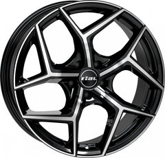 Rial Salento diamant-schwarz frontpoliert Alufelge 8x18 Zoll ET45 LK 5x108 ML70.1