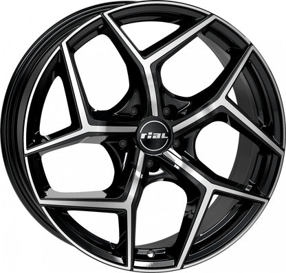 Rial Salento diamant-schwarz frontpoliert 8x18 ET40 - LK5/112 ML66.6