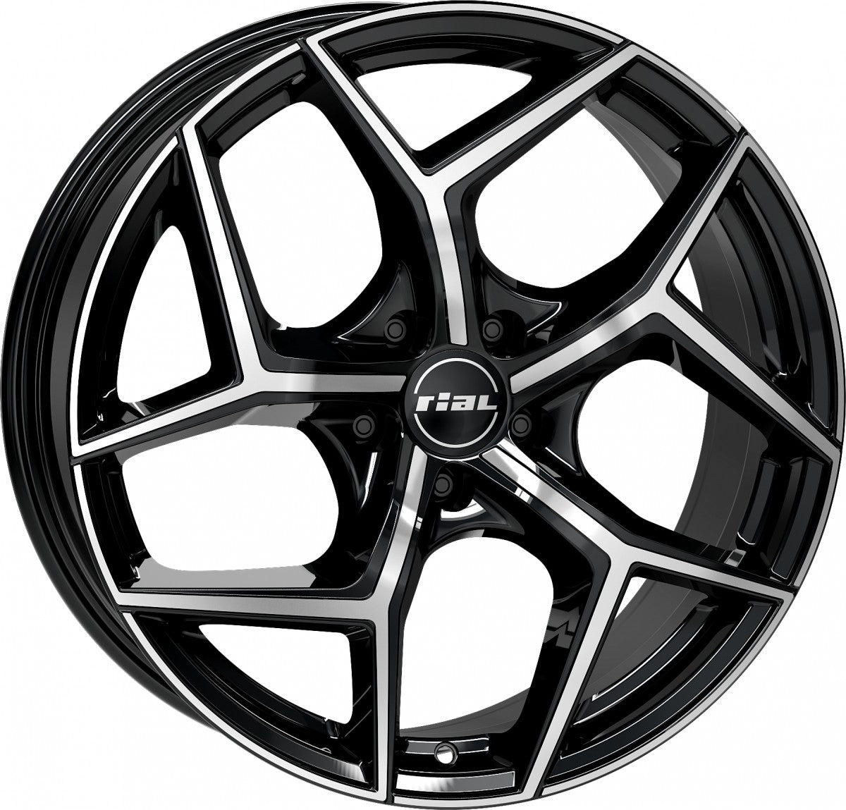 Rial Salento diamant-schwarz frontpoliert 8x19 ET40 - LK5/112 ML66.6