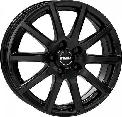 Rial Milano diamond-black 6.5x16 ET38 - LK5/100 ML63.3