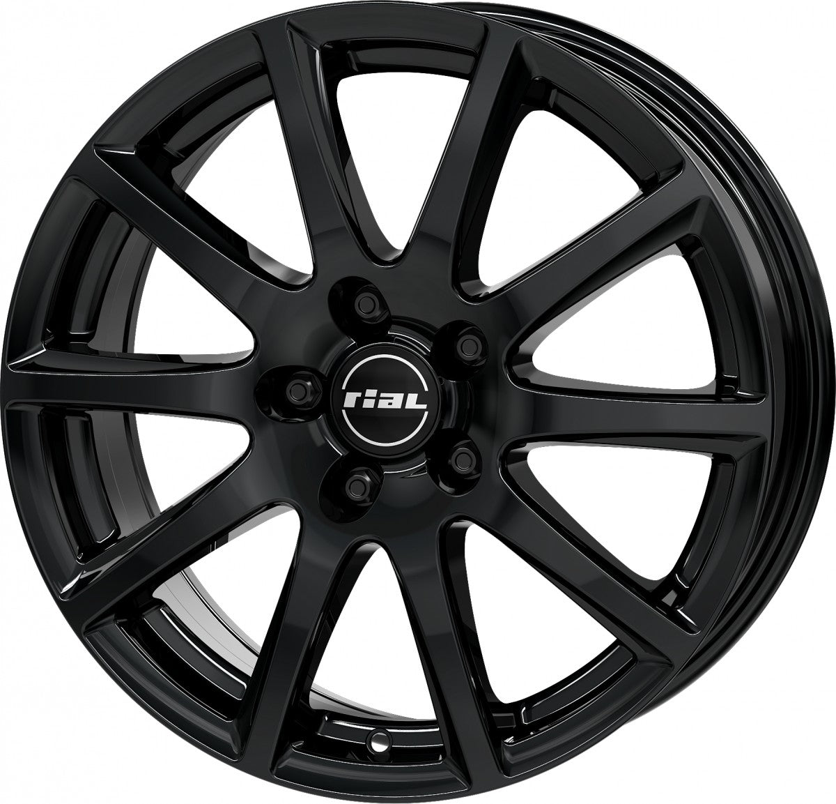 Rial Milano diamond-black 6.5x16 ET38 - LK5/100 ML63.3
